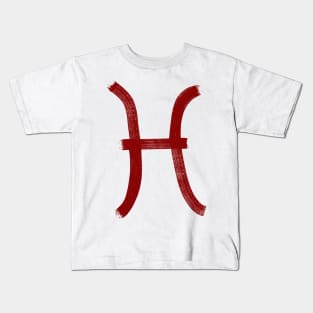 Red Pisces Kids T-Shirt